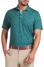 NWT Men  s Puma Mattr Peach Stand Golf Polo Size M- 75 - Green
