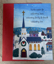 Christmas Card with Envelope 'Tis The Season  Religious