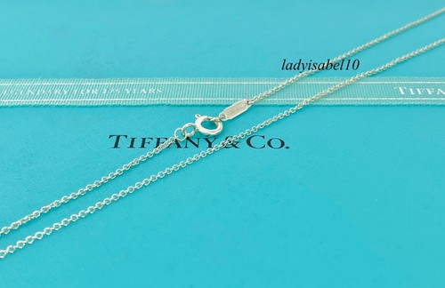 Tiffany & Co 18" Bolso de Compras Dije Colgante Collar Plata con Bolsa - Auténtico - Imagen 11 de 14