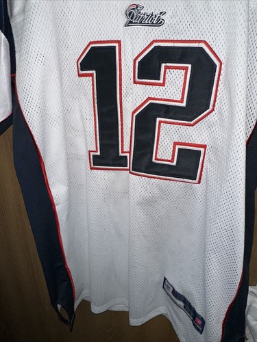 Tom Brady Trikot genäht Größe 54 NFL New England Patriots 12 toller Zustand - Bild 10 von 15