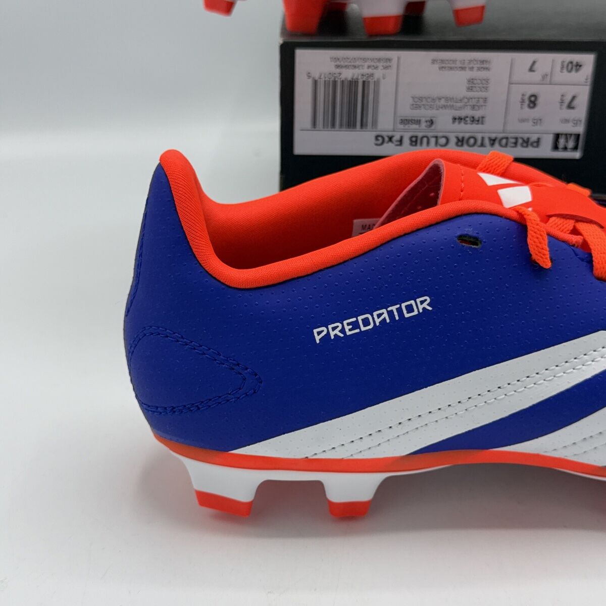 Adidas Predator Club FxG Football Boots Blue Men's US 7.5 Adidas Predator Club FxG Football Boots Blue Men's US 7.5