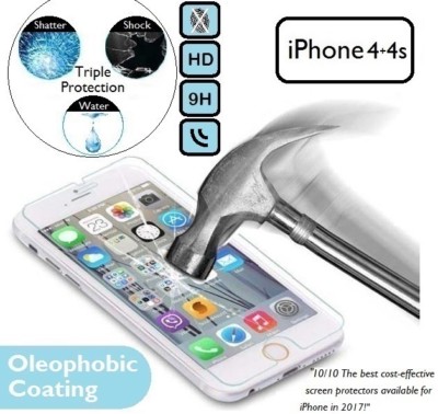 NEU 100 % Echt Hartglas Displayschutzfolie Vorderseite für Apple iPhone 4 / 4s