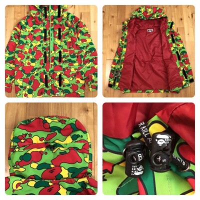 A Bathing Ape Bape Psyche Camo Snowboard Jacket Size S Japan New