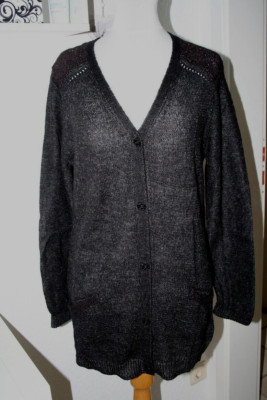 Maison Scotch Amsterdam Strickjacke Cardigan Mohair Gr. 2 / 38 / 40  NP 149