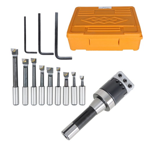 8PC 90° Indexable Carbide Boring Bar Set 20mm Shank - High Speed Steel - View #4