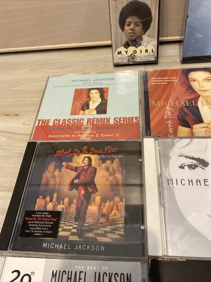 HUGE Michael Jackson CD Cassette & DVD LOT!!! Earth Song Remix My Girl Thriller - Image 4 of 4