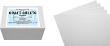 White Flex Plasticard Polystyrene Craft Sheets - 5"x7" - .040" thick - 100 Pack