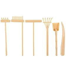 Framendino 6 Pack Mini Zen Garden Rake Tools Plastic Small Sand Rake Zen Gard...