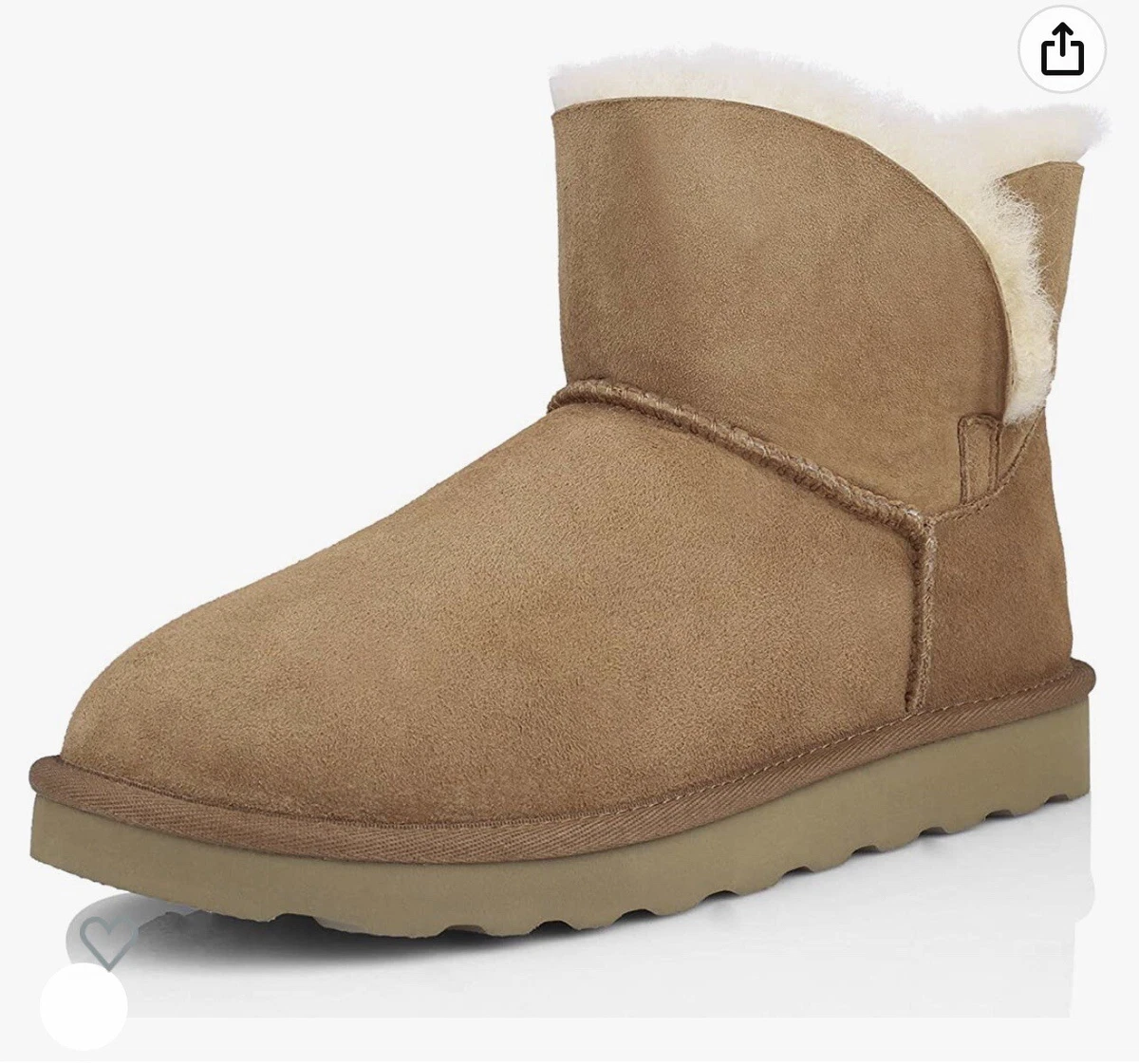 WaySoft Genuine Australia Sheepskin Snow Winter Boots for Women Size W9