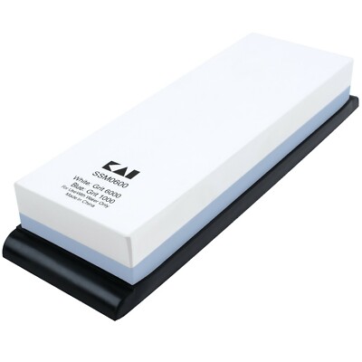 Shun 1000/6000 Grit 2-Sided Combination Whetstone Water Stone - Knife Sharpener 