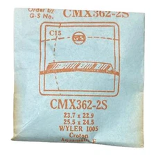 Germanow-Simon Mach (GS) CMX362-2S Watch Crystal 23.7x22.9 NOS Part Wyler