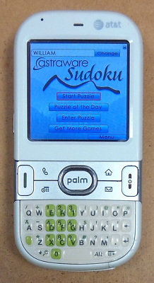 Palm Centro 685 - White & Green ( AT&T ) palmOne Smartphone