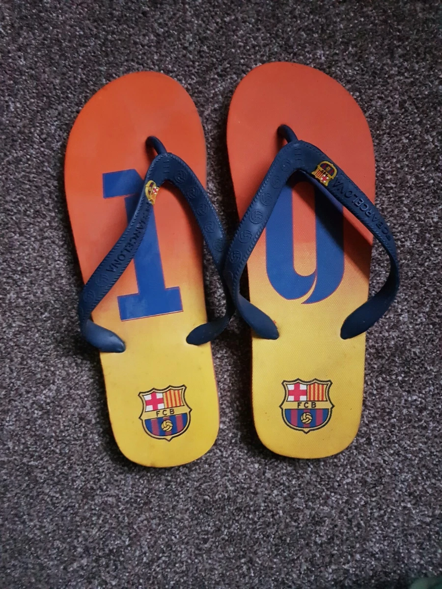 Fc barcelona hotsell flip flops