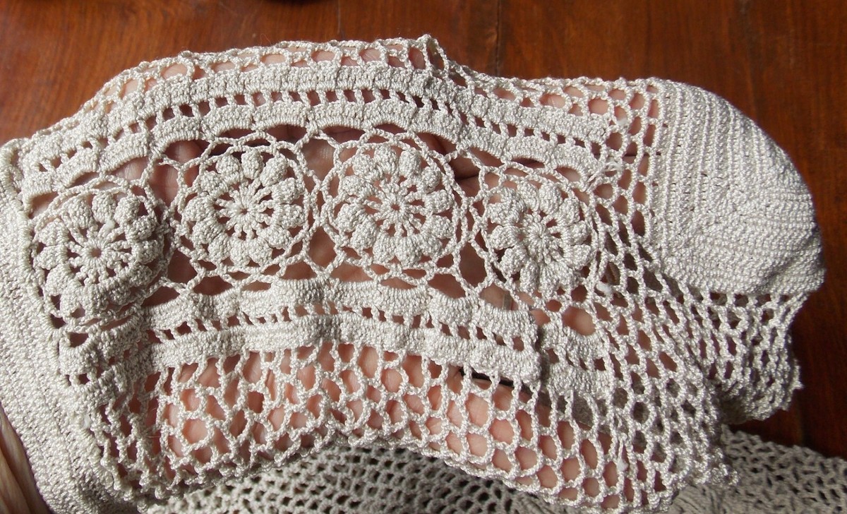 Chaussettes Crochet Main Artisanal Français Beige - Taille Unique, Coupe Basse, Neuf Sans Étiquette