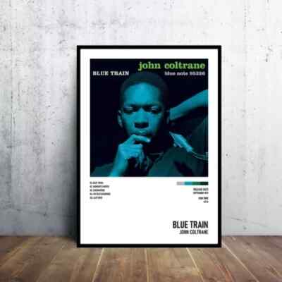 Blue Train - John Coltrane Album Poster 24x36 Custom Music Canvas Poster