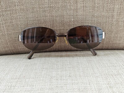 Celine Dion Women Eyeglasses CD5771 Brown Tone Half Rim Glasses 56