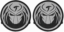 Predator Alien Movie Arnold Embroidered Patch || 2PC iron on or sew  3"x3"