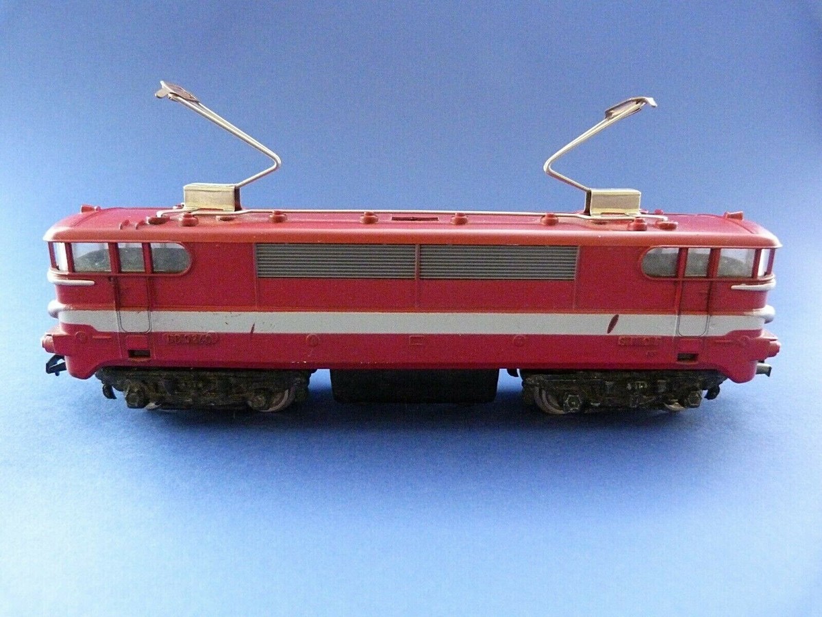Jouet ancien train en bois vintage locomotive et 3 wagons | Selency
