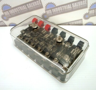 #ad #ad Vintage The STATES Co. GLASS COVER TEST SWITCHES 7 POLE 630 NEW OLD STOCK $199.50