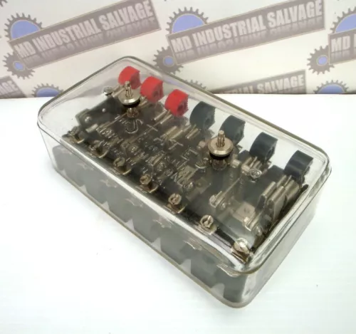 Vintage The STATES Co. GLASS COVER TEST SWITCHES 7-POLE 630 (NEW OLD STOCK)