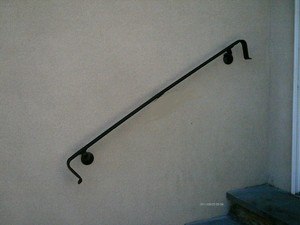 Hand Rail Wrought Iron 5 Handrailing Rails For Staircase Steps Image Is Loading Hand Rail Wrought Iron 5 039 Handrailing Rails