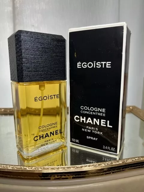 Chanel Egoiste cologne concentree 100 ml. Vintage. Box without