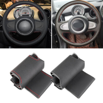 Leder Lenkrad Lenkradbezug für Mini Cooper Coupe Countryman Clubman Handnähen