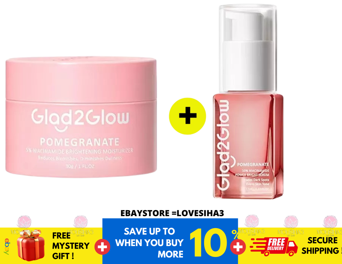 Glad2Glow 2 In 1 Basic Skincare Set Brightening Glowing