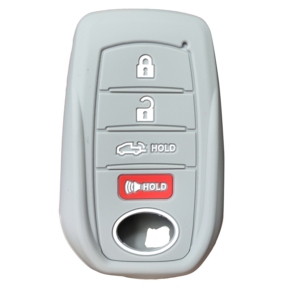 For Toyota Key Fob Cover, 3 Buttons Soft TPU Key Fob Case For 2022-2025 Toyota 4runner Prius Corolla Cross Hatchback Tundra Sequoia LE XLE Car Key Cover With Bling Keychain (Black - Foto 5