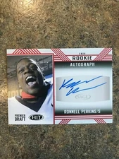 RONNELL PERKINS AUTO ROOKIE CARD MISSOURI RED RC 2020 SAGE HIT PREMIER DRAFT RC 