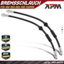 2x Bremsschlauch Bremsschläuche Hinten Links Rechts für MINI R50-R59 One Cooper 