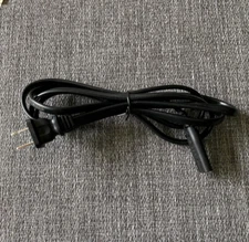 2 Prong Power Cord - Polarized (Square/Round) UL Listed - Black, 6ft Power Cable