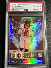 🔥 2020 PANINI PHOENIX SILVER PRIZM RC ROOKIE RISING JALEN HURTS EAGLES PSA 10 