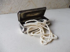 Antique George V Hallmarked Sterling Silver Trinket Box : Birmingham 1911