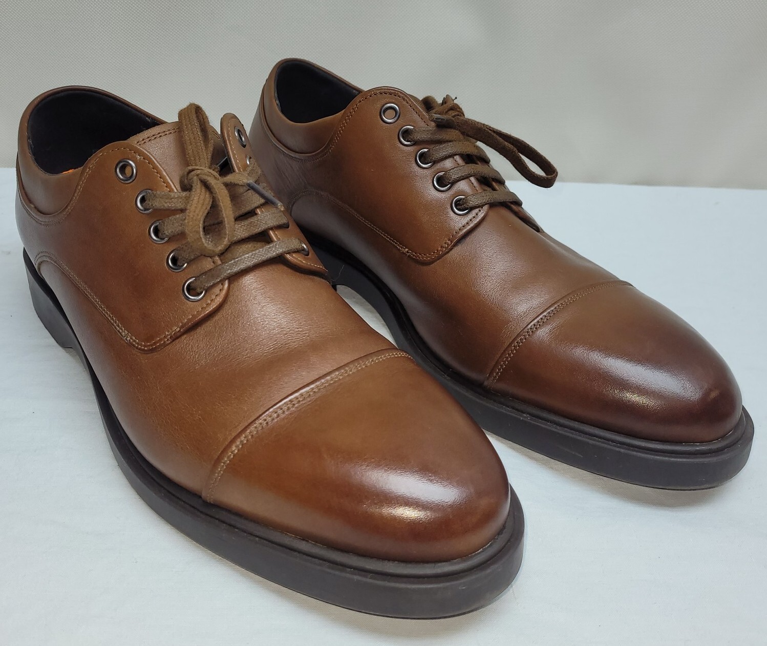 SAOLA Scarpe eleganti George Brown BILT da uomo 12 M Butch punta a cappuccio Oxford stringate in pelle