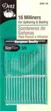 Dritz Milliners Hand Sewing Needles Size 3/9~16 Needles Part#D56M~Free Shipping