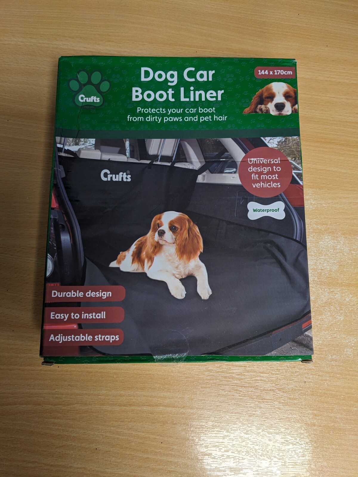 Crufts Universal Large Durable Waterproof Pet Car Boot Liner 144cm X