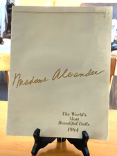 Madame Alexander SNAPSHOT and THE WORLD  S MOST BEAUTIFUL DOLLS 1984 Booklet
