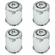 4x New American Racing 3.27 Od Push Thru Chrome Wheel Center Caps 3.75 Tall