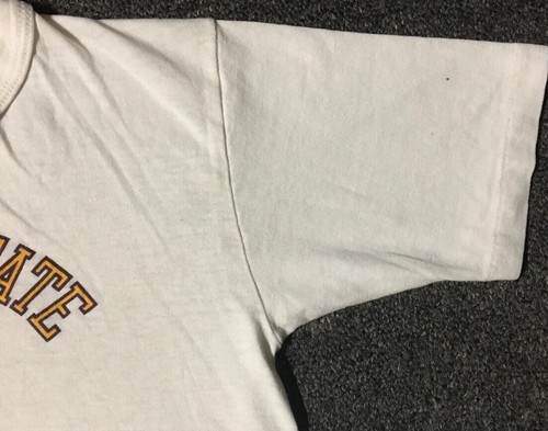 Vtg 80s Kids ASU Sun Devils Faded Distress Shirt L USA College Track Grunge 70s - Picture 10 of 19