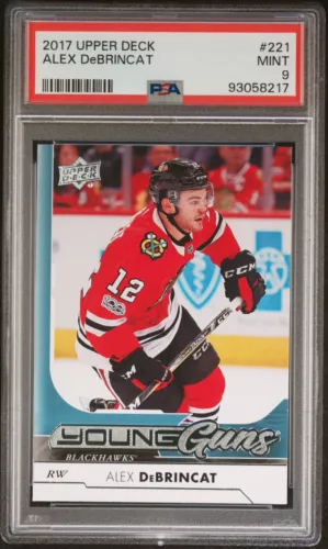 2017-18 Upper Deck Young Guns SP Rookie #221 ALEX DeBRINCAT RC PSA 9 Mint