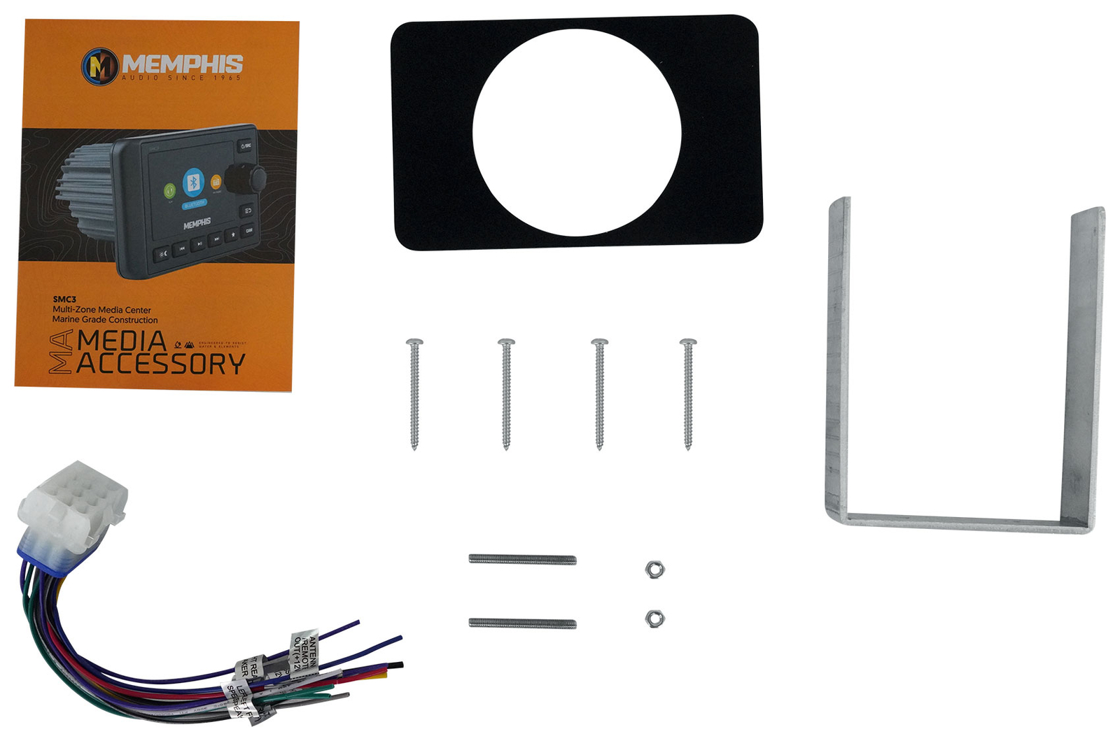 Многозонный морской Bluetooth-приемник Memphis Audio SMC3 4 Динамика MTX 65