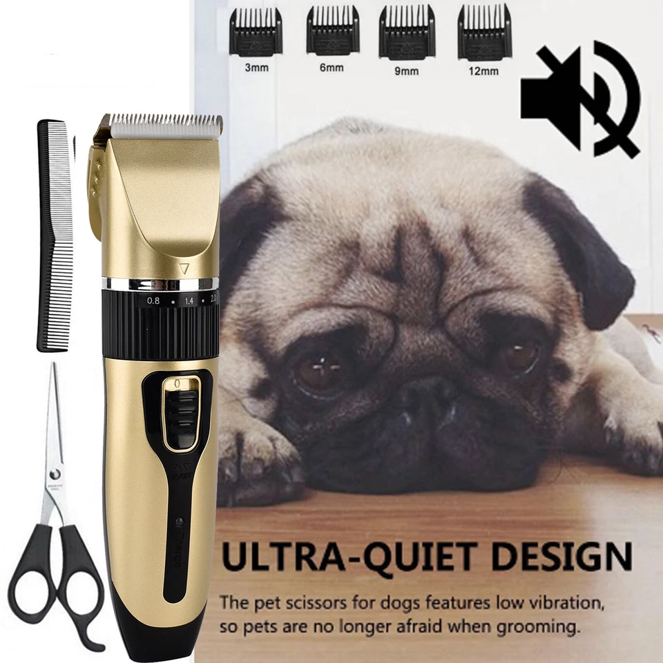Tondeuse pour Chien Professionnelle Poils d'animaux Electrique Sans Fil Kit - Photo 1/4