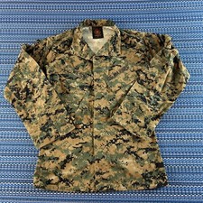 USMC Military Woodland MARPAT Camo Shirt Mens Small Short Blouse MCCUU 7185