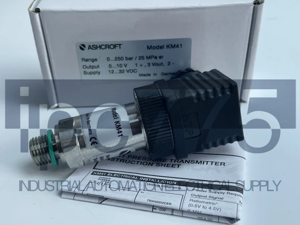 1PCS  ASHCROFT pressure sensor KM41 0-10V DC12-32V 0-250Bar servo system sensor - Image 2 of 4