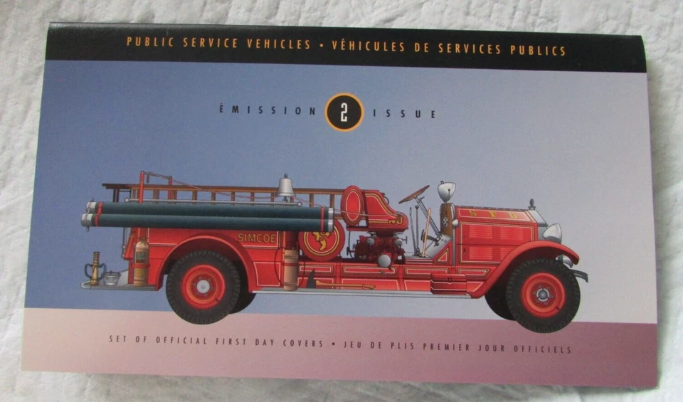 1994 Canada FDC  Public Service Vehicles  3 FDC Set  Scott # 1527 a-f - Image 2 of 3