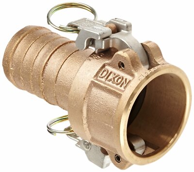 Dixon BC200EZ Brass EZ Boss-Lock Type C Cam and Groove Hose Fitting, 2'' Socket