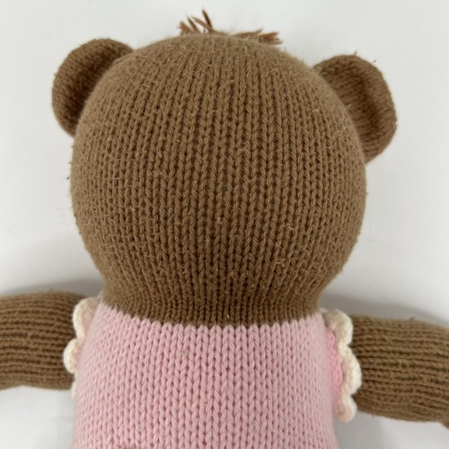Blabla Marrón Rosa Verde Vestido Oso Tejido Juguete Peluche 17”Perú Peluche Niña - Imagen 7 de 13