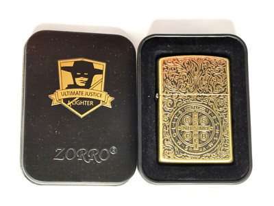 Zorro Feuerzeug  Benzin  Sturmfeuerzeug Retro Design Benzinfeuerzeug