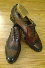 $8000 MTO GUCCI TOM FORD MADE TO ORDER BROWN ALLIGATOR/CALF MEN OXFORDS 9.5 US